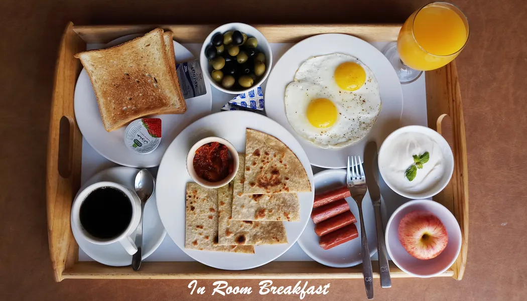 A breakfast display